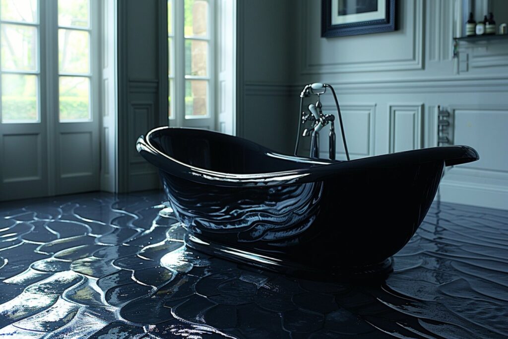 Comment prendre soin de votre sol noir de salle de bain pour une durabilité maximale