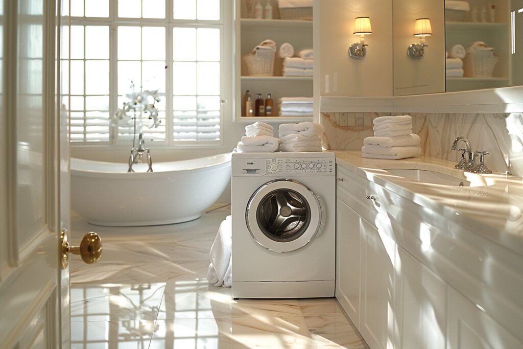 Entretien de votre salle de bain avec machine à laver pour une durabilité maximale