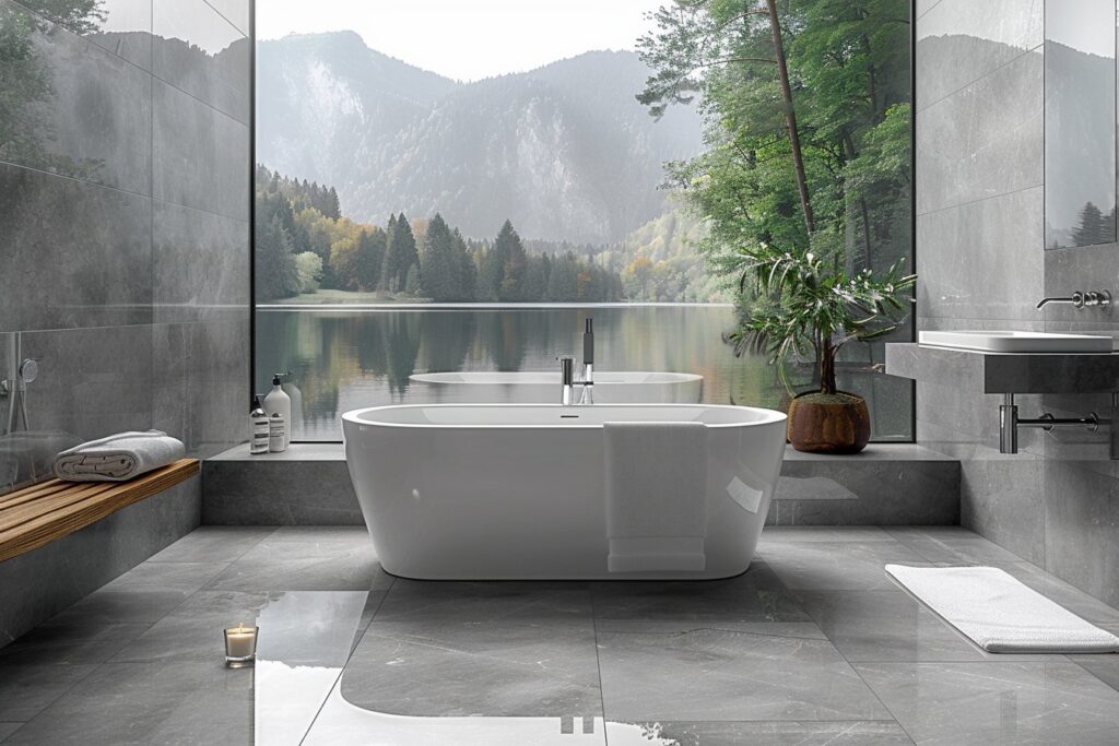Offrez-vous une expérience optimale avec l’installation de salle de bain carrelage gris