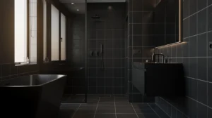 entretien salle de bain noire