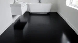 entretien sol noir salle de bain