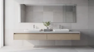 installation double vasque