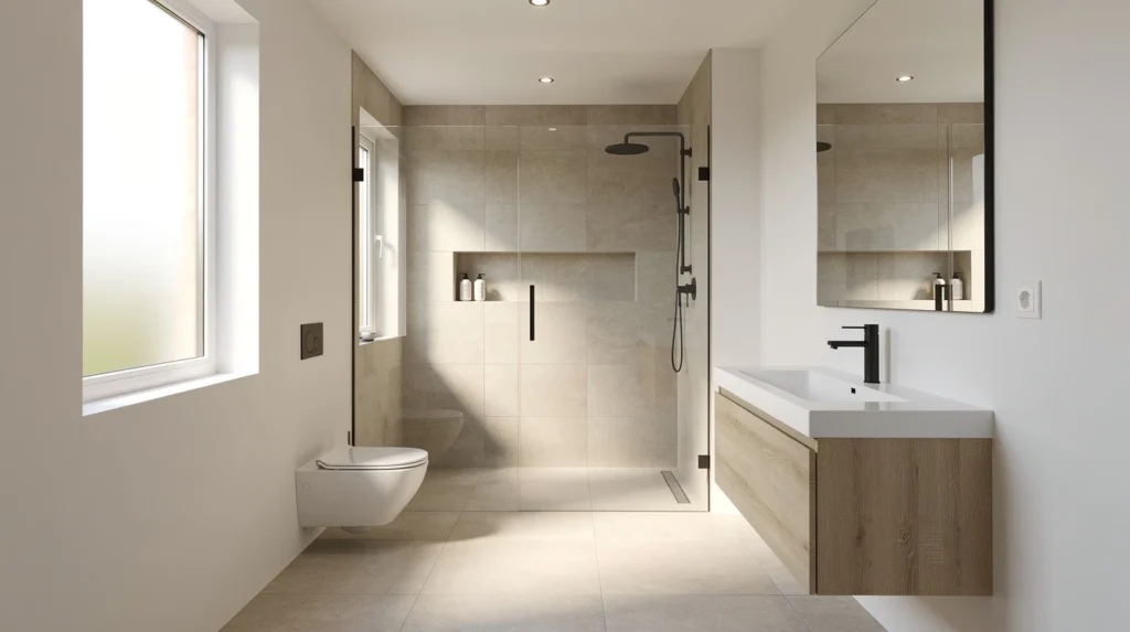 rénovation salle de bain années 70